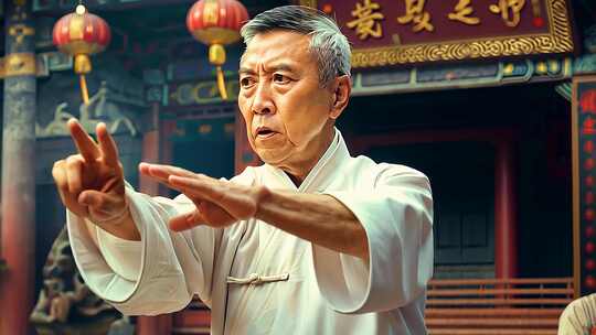 武术宗师片头 武馆师傅 咏春太极功夫国粹