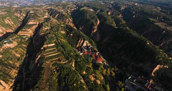 山西临汾小西天黑神话悟空取景地航拍