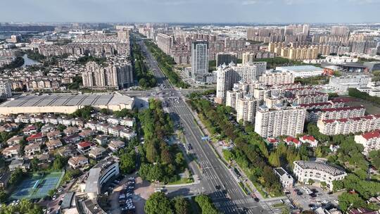 4K航拍昆山城市建筑风光大景