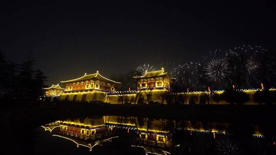 洛阳定鼎门元宵节音乐焰火晚会