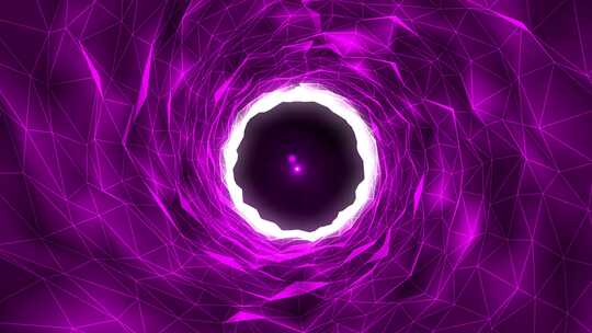 抽象紫色彩色环形隧道背景