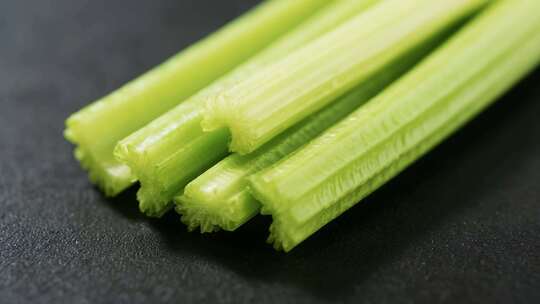 微距芹菜食材特写