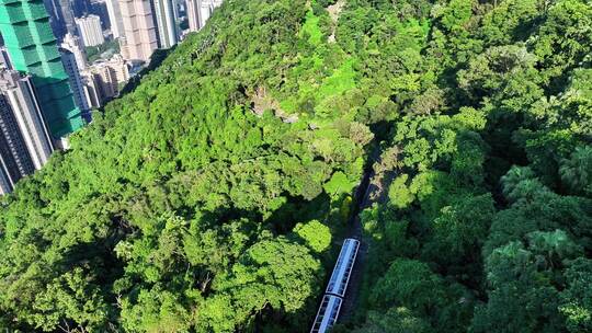 香港 太平山观光车缆车