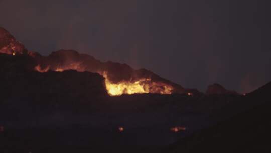 火山，熔岩流，火山，喷发