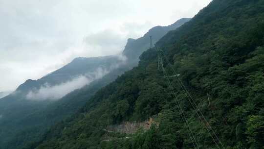 四川绵阳九皇山景区风景航拍