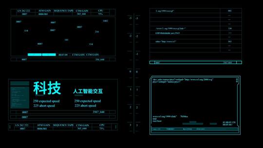 高科技科HUD动画元素