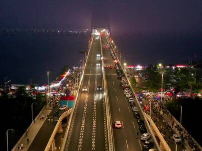 飞行航拍，这座新一线城市的内透夜景