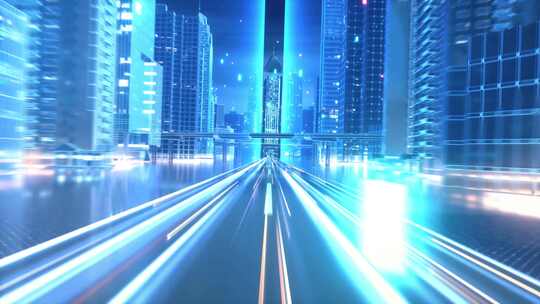 科技感地球俯冲云层城市穿梭 视频素材