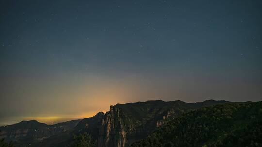 安阳林州太行山星空延时摄影