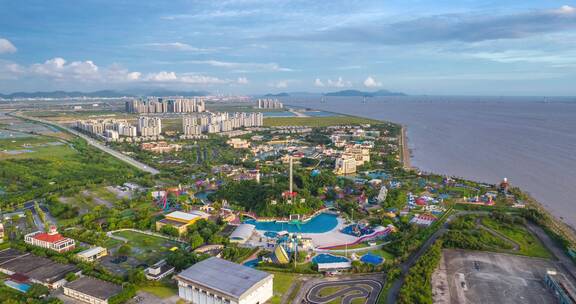 珠海金湾平沙海泉湾旅游度假区航拍延时