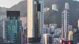 香港铜锣湾航拍高清在线视频素材下载