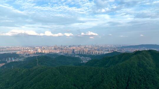 4K航拍长沙谷山城市全景