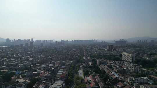 航拍福建泉州城市建设泉州大景