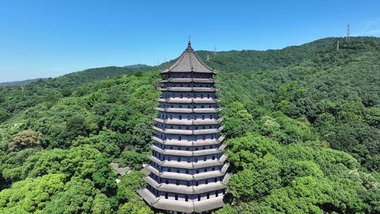 钱塘江 六和塔 杭州地标 古建