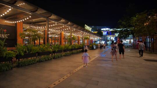 街头逛街路边摊市井集市街景夜市夜店