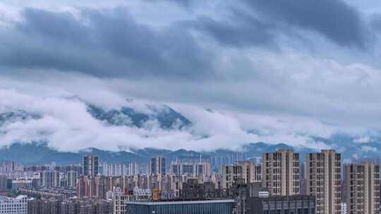 九江雨后庐山云雾延时