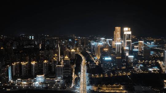 4K大气城市航拍日出日落夜景