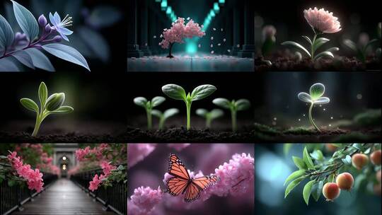 春意盎然万物生长蓬勃生机希望绽放高清在线视频素材下载