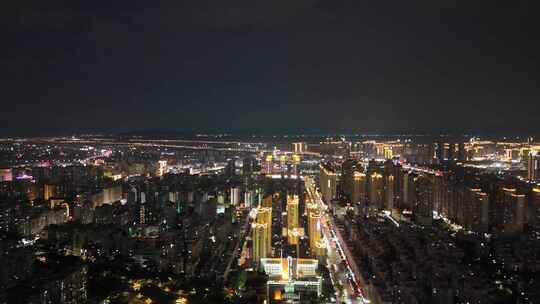 合集广东汕头城市大景夜景灯光航拍