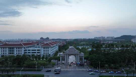 厦门大学航拍校园建筑风光学校风景教学楼