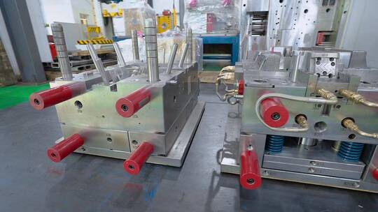 模具工厂视频CNC数控机床模具标注成品堆放