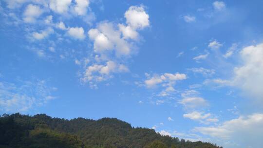 晴朗天空蓝天白云流动