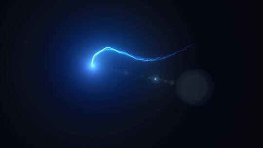 蓝色线条灯光粒子精灵描边动画飞舞叠加21