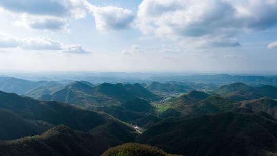 青山绿水航拍延时