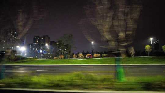 城市马路夜景视频素材