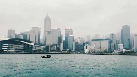 香港维多利亚港海上