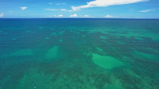 海南琼海博鳌海边玻璃海航拍