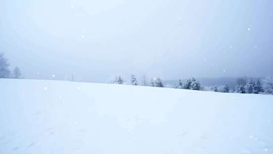 雪坡风景壁纸4k舞台粒子活动背景