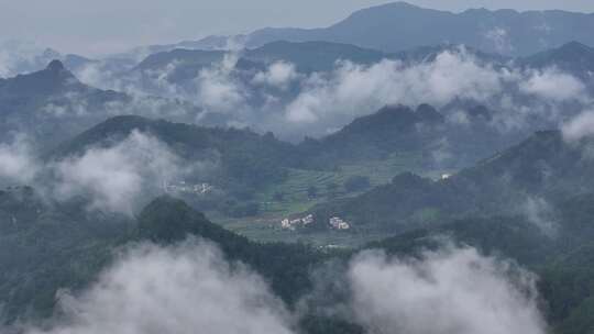 广西山水云海航拍