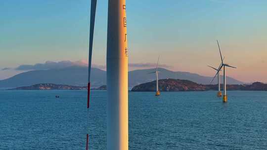 海上风电 新能源 风力发电 风车 环保视频素材模板下载