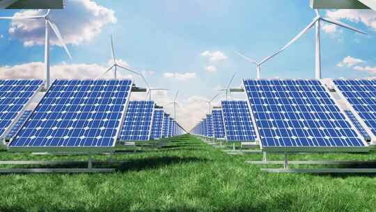 风力太阳能发电绿色环保新能源