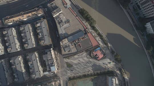 上海四行仓库4K航拍原素材视频素材模板下载