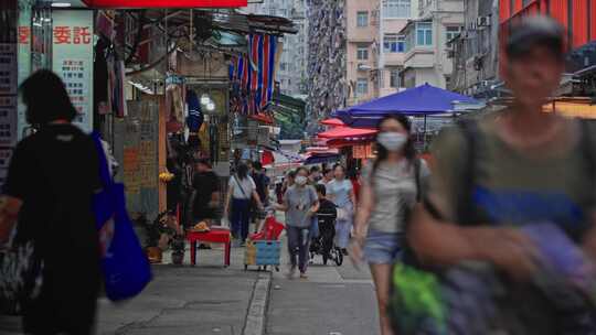 【正版素材】香港春秧街视频素材模板下载