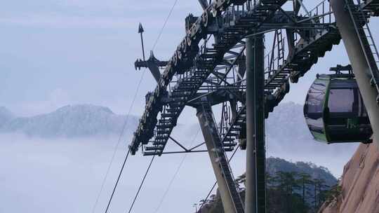 安徽黄山旅游景区游客人流视频素材