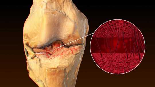 膝盖关节疼痛头颈腰椎人体骨骼3D动画