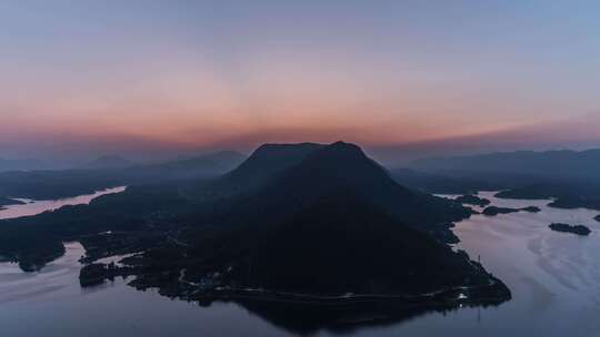 湖北仙岛湖星空银河风光延时