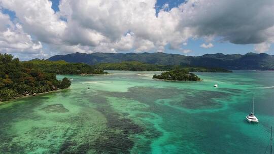碧海蓝天大海海水海岛岛礁