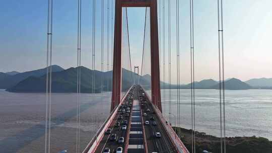 西堠门大桥 夜景 舟山跨海大桥 桥梁