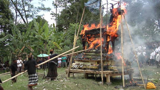印度的火葬仪式视频素材模板下载