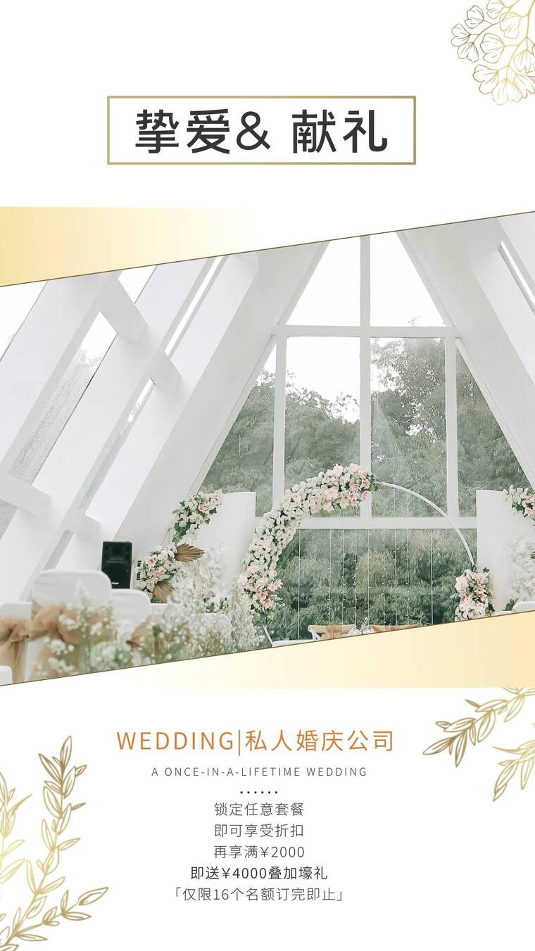 简洁清新婚礼活动宣传AE模板（促销活动）