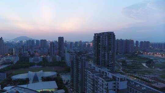 福建漳州市区夜景