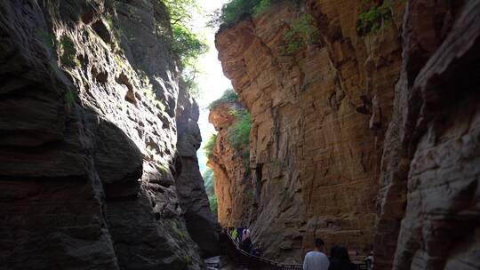 洛阳龙潭大峡谷旅游生态森林河流景点