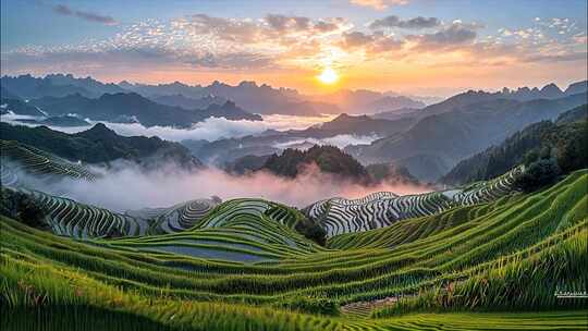 中国祖国大好河山航拍自然风景风光美丽中国