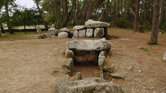 Dolmen，岩石，古代，石头