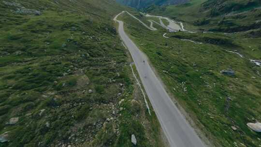 长板，骑行，道路，下坡