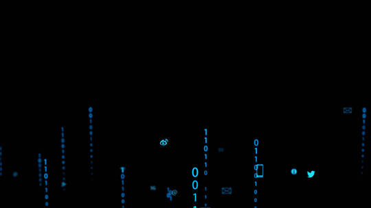 科技粒子特效-科技网络图标